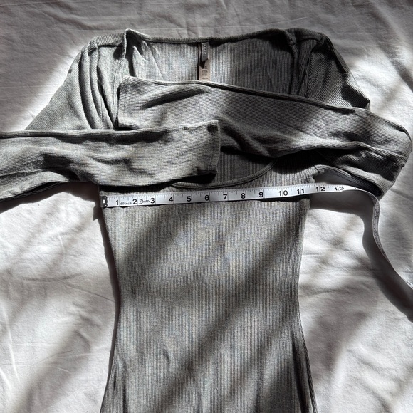 SKIMS Gray Long Sleeve Maxi Dress - Picture 8 of 9